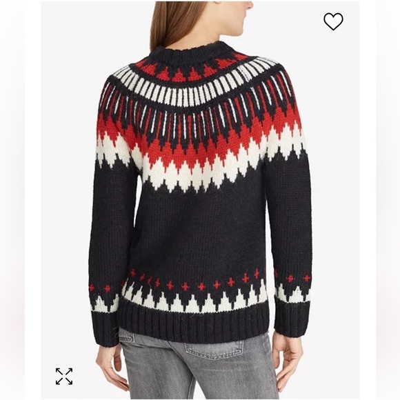 Polo Ralph Lauren Wool Alpaca Blend Geometric Sweater. Size Small. - Picture 2 of 12